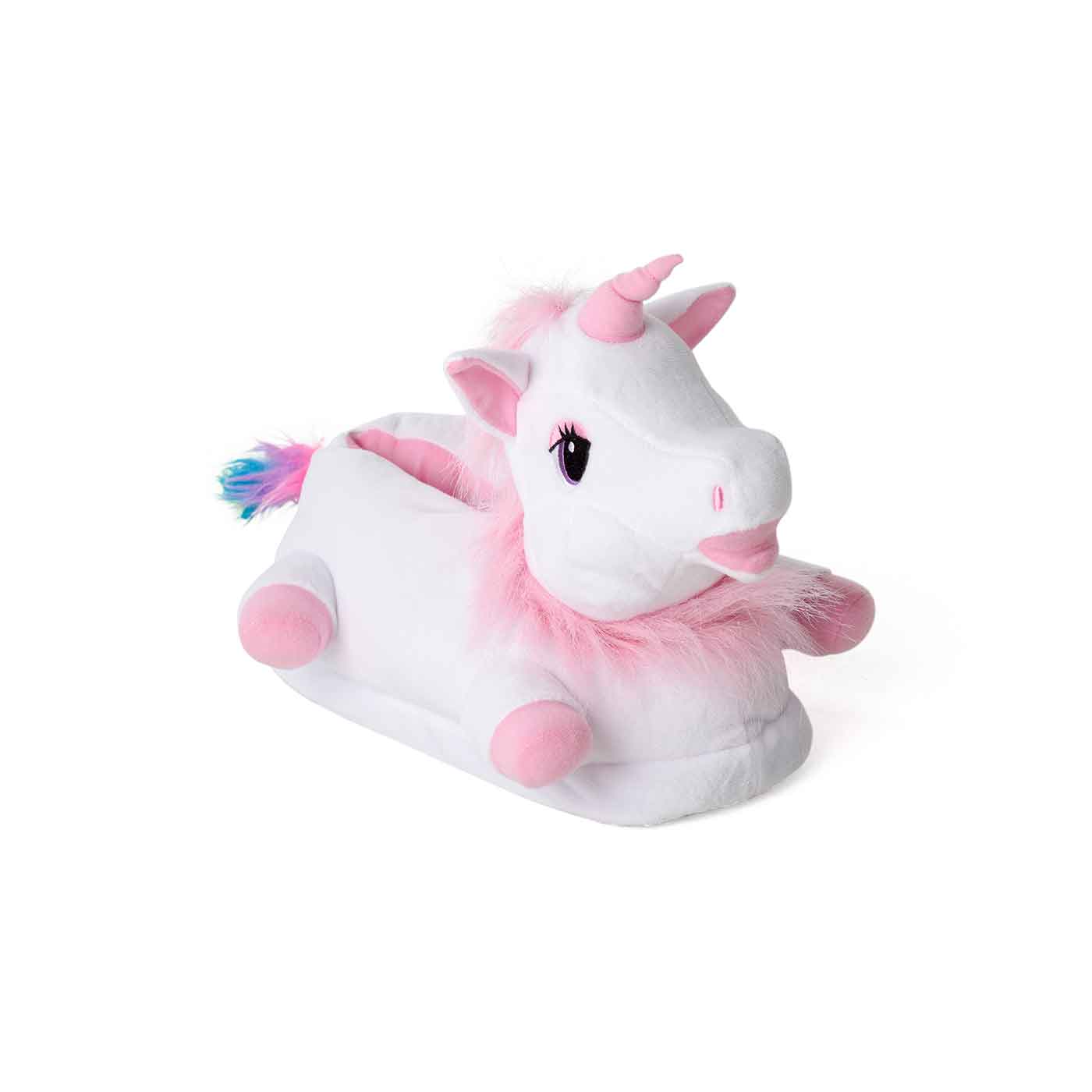 einhorn Hausschuh pink Seitenansicht